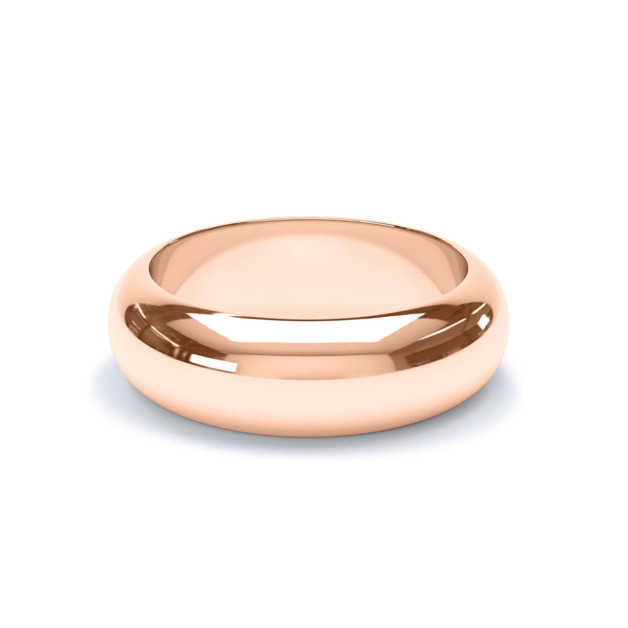 - D Shape Profile Wedding Ring 9k Rose Gold