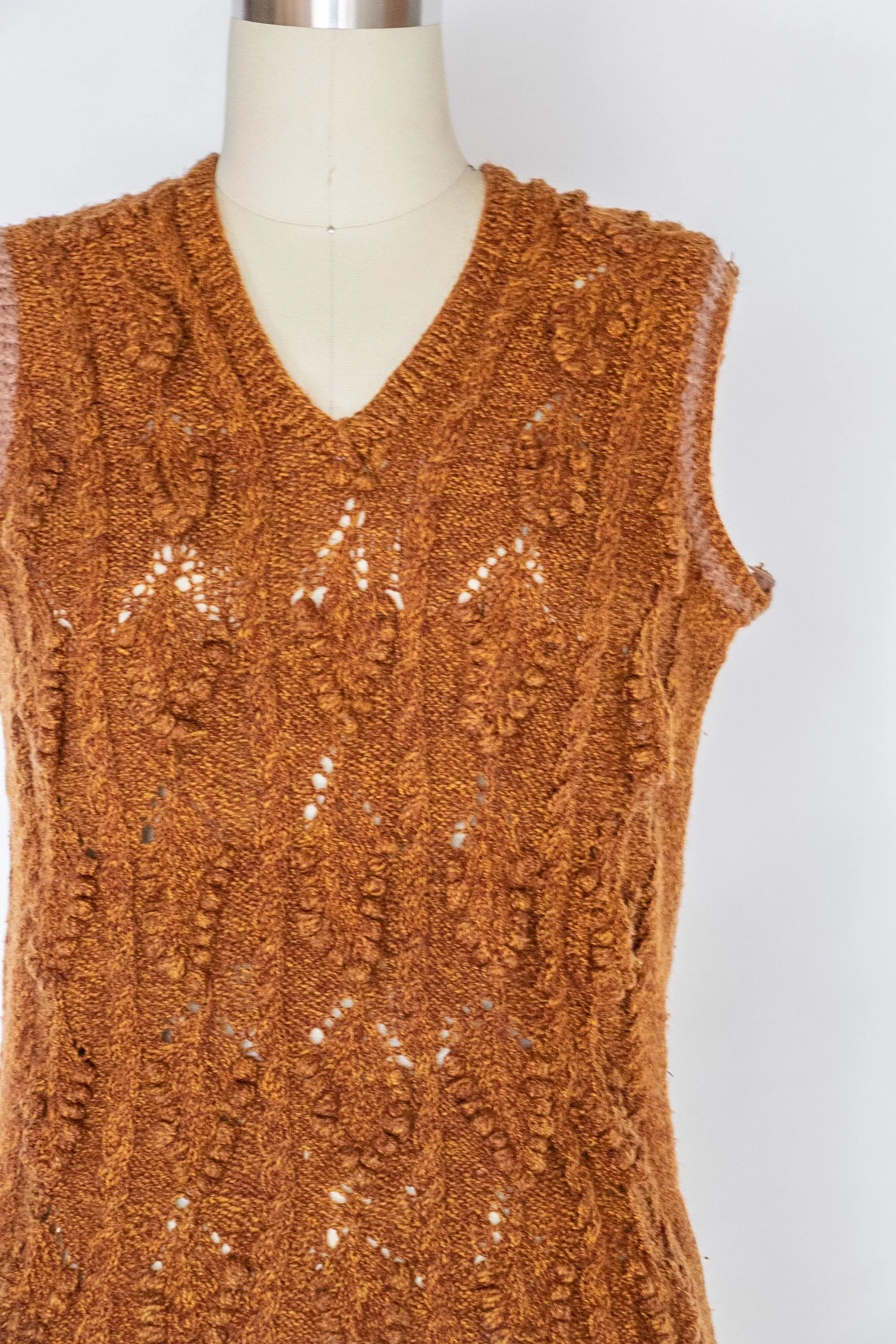 1930s Sweater Vest Wool Knit S