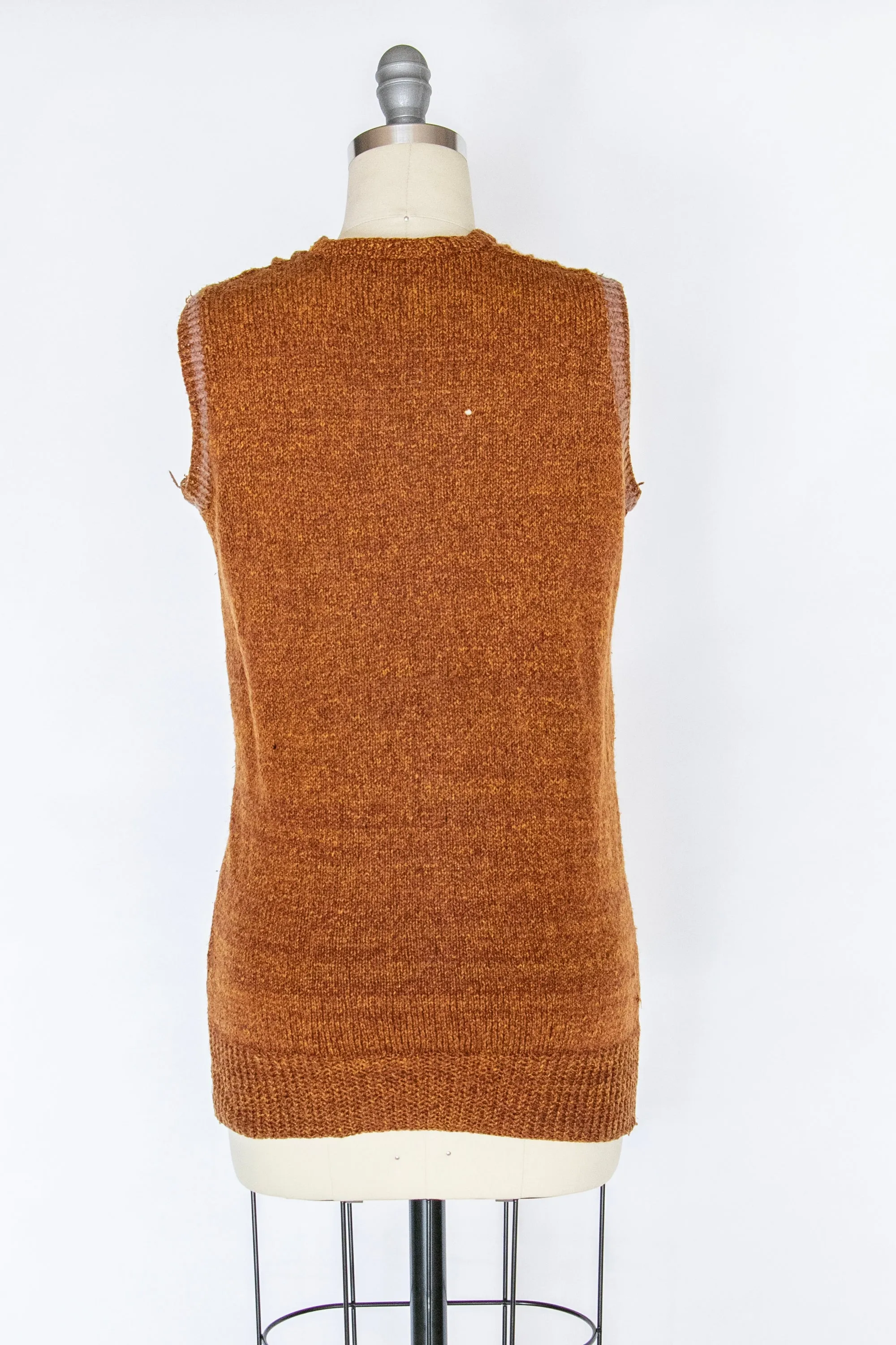 1930s Sweater Vest Wool Knit S