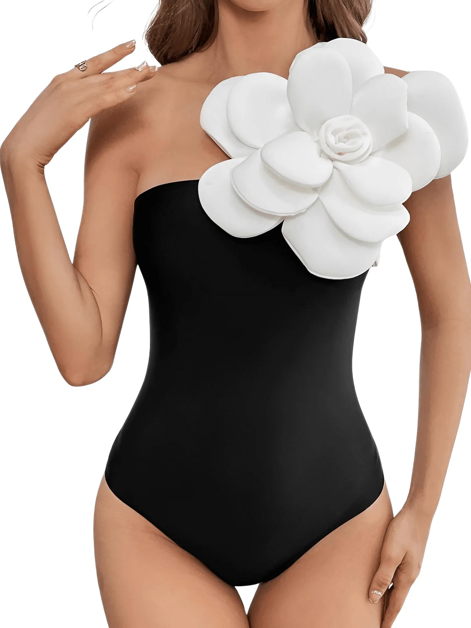 2024 New Flower One Piece Swimsuit Luxury Women's Swimwear