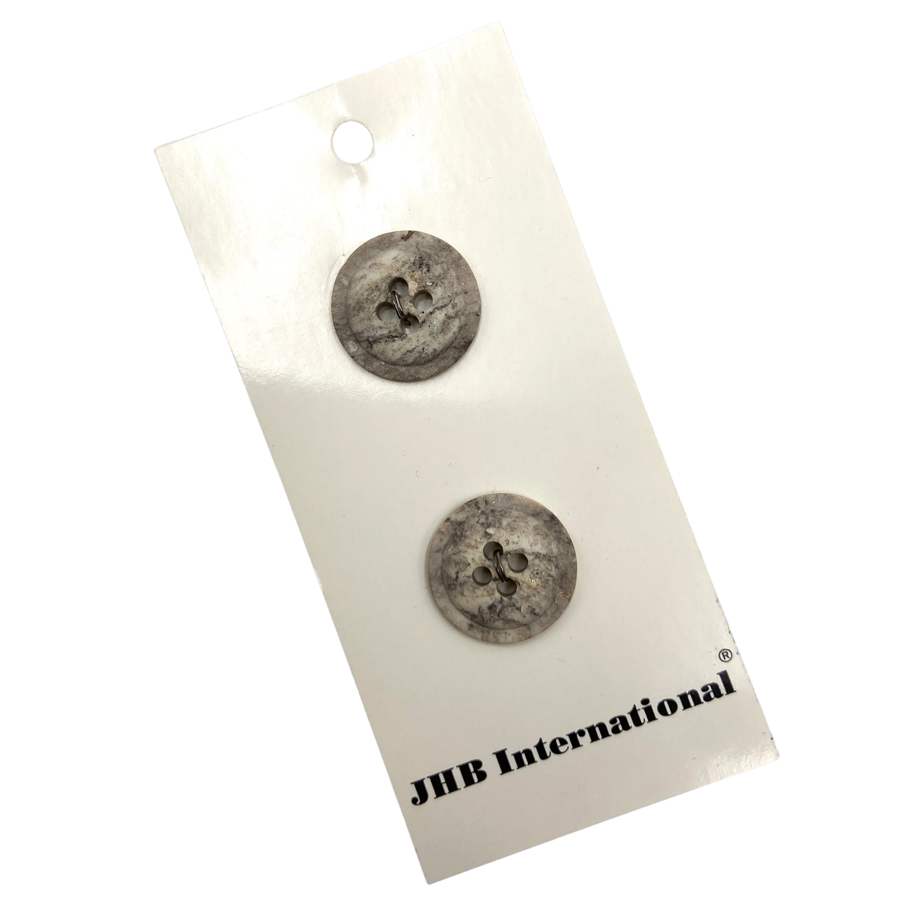 3/4" Concrete | JHB International Plastic Buttons | Set of 2