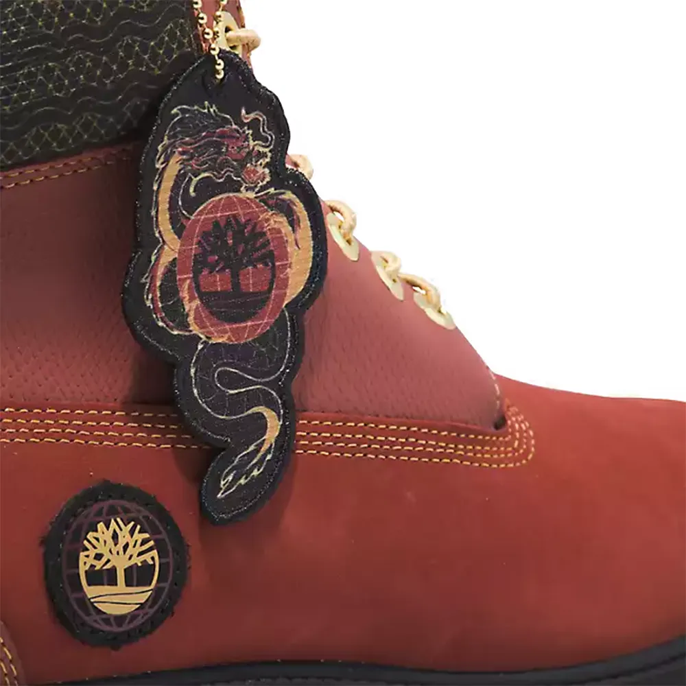 6 Inch Premium "Lunar New Year" Waterproof Boots 'Dark Red Nubuck'