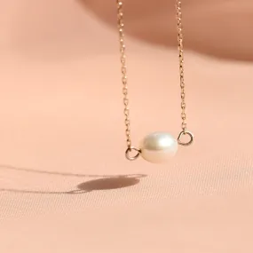 9ct Gold Pearl Choker Necklace