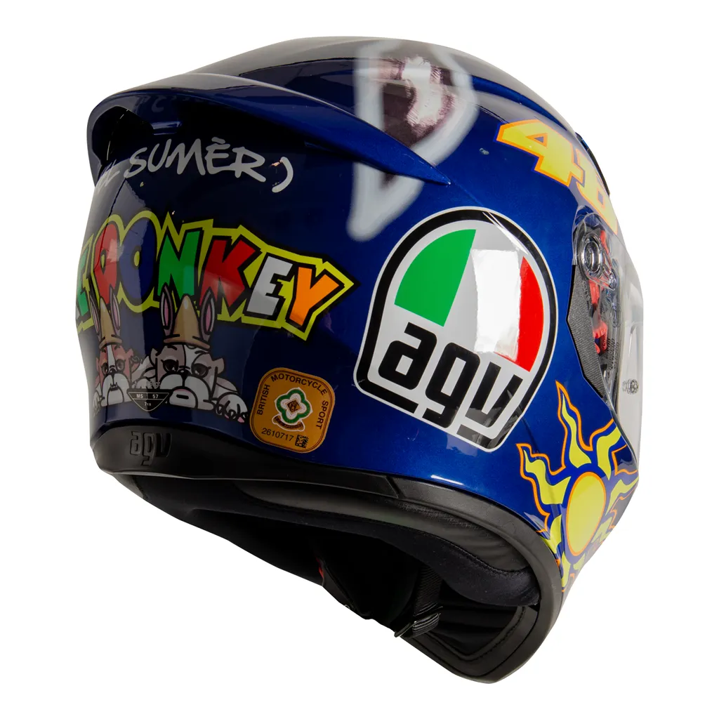 AGV K3 SV-S VR46 Donkey Replica Helmet