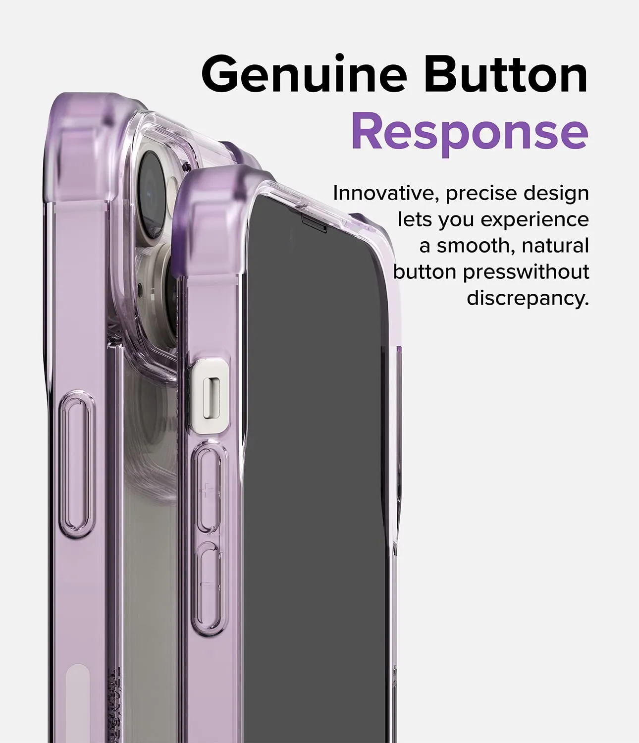 Apple iPhone 14 Plus Back Cover Case | Fusion Bumper - Clear Purple