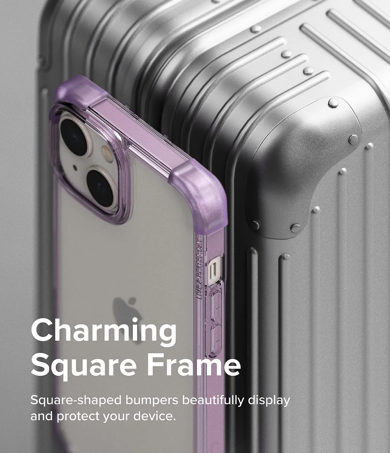 Apple iPhone 14 Plus Back Cover Case | Fusion Bumper - Clear Purple