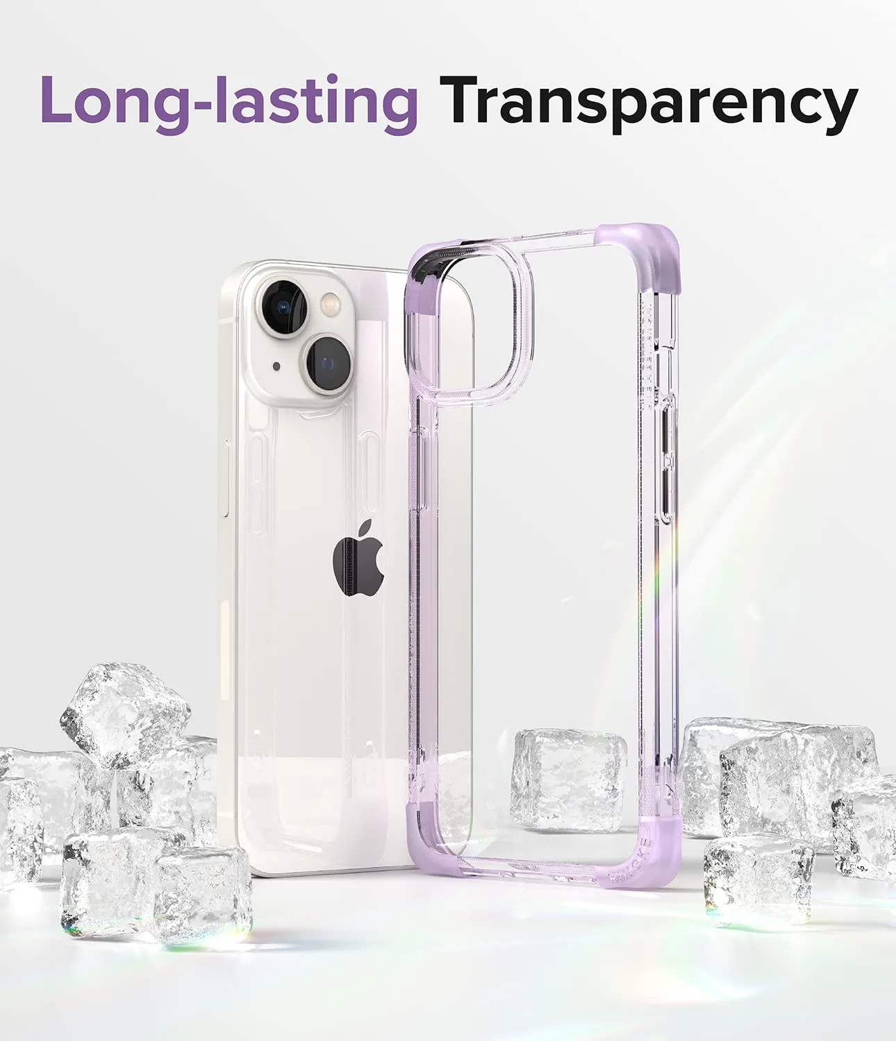 Apple iPhone 14 Plus Back Cover Case | Fusion Bumper - Clear Purple