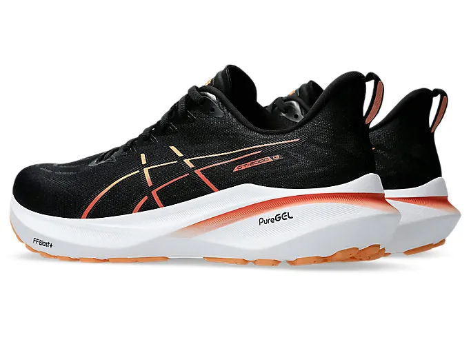 ASICS MEN'S GT 2000 13 BLACK/ORANGE RUNNING SHOES