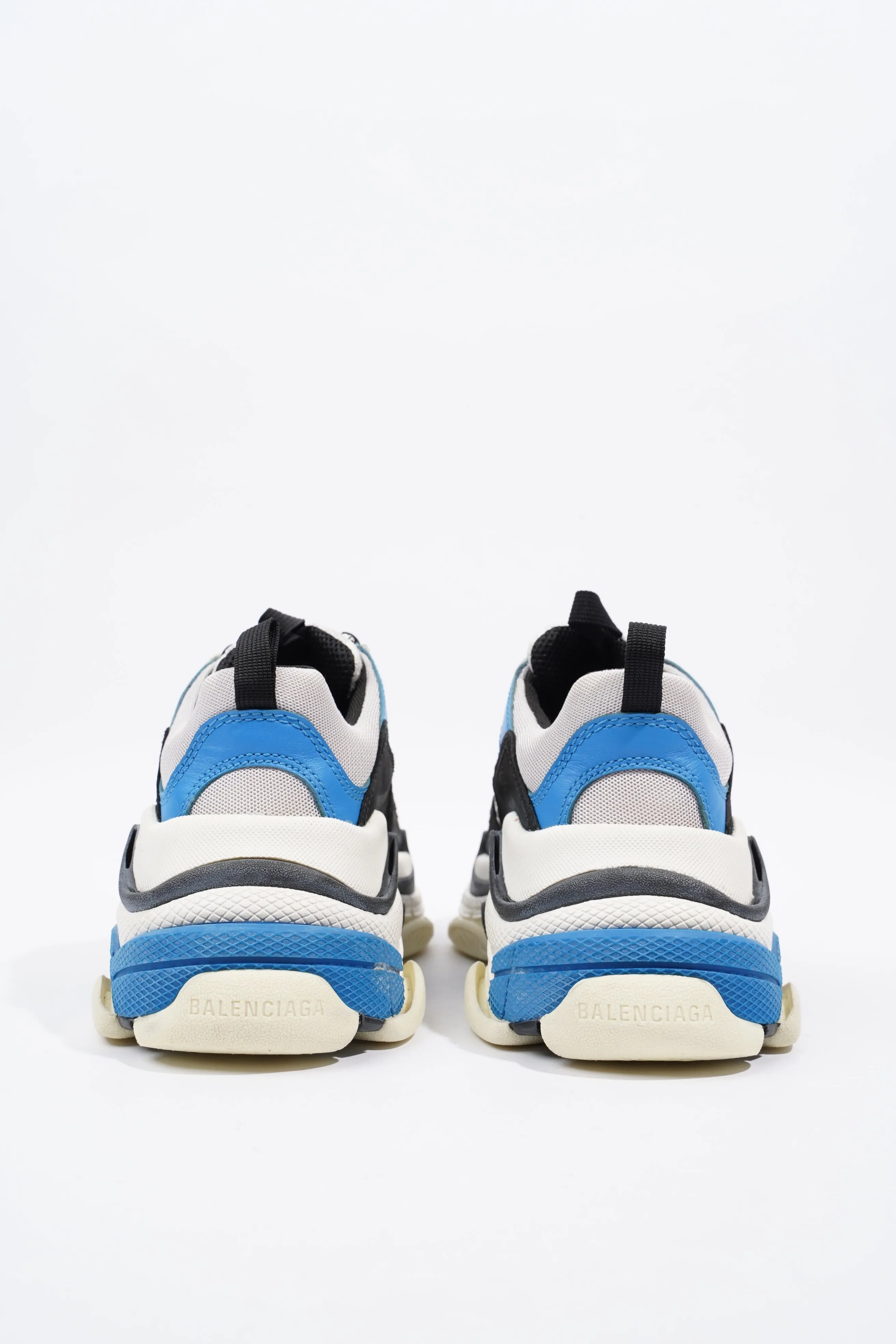 Balenciaga Triple S White / Black / Blue Mesh EU 37 UK 4