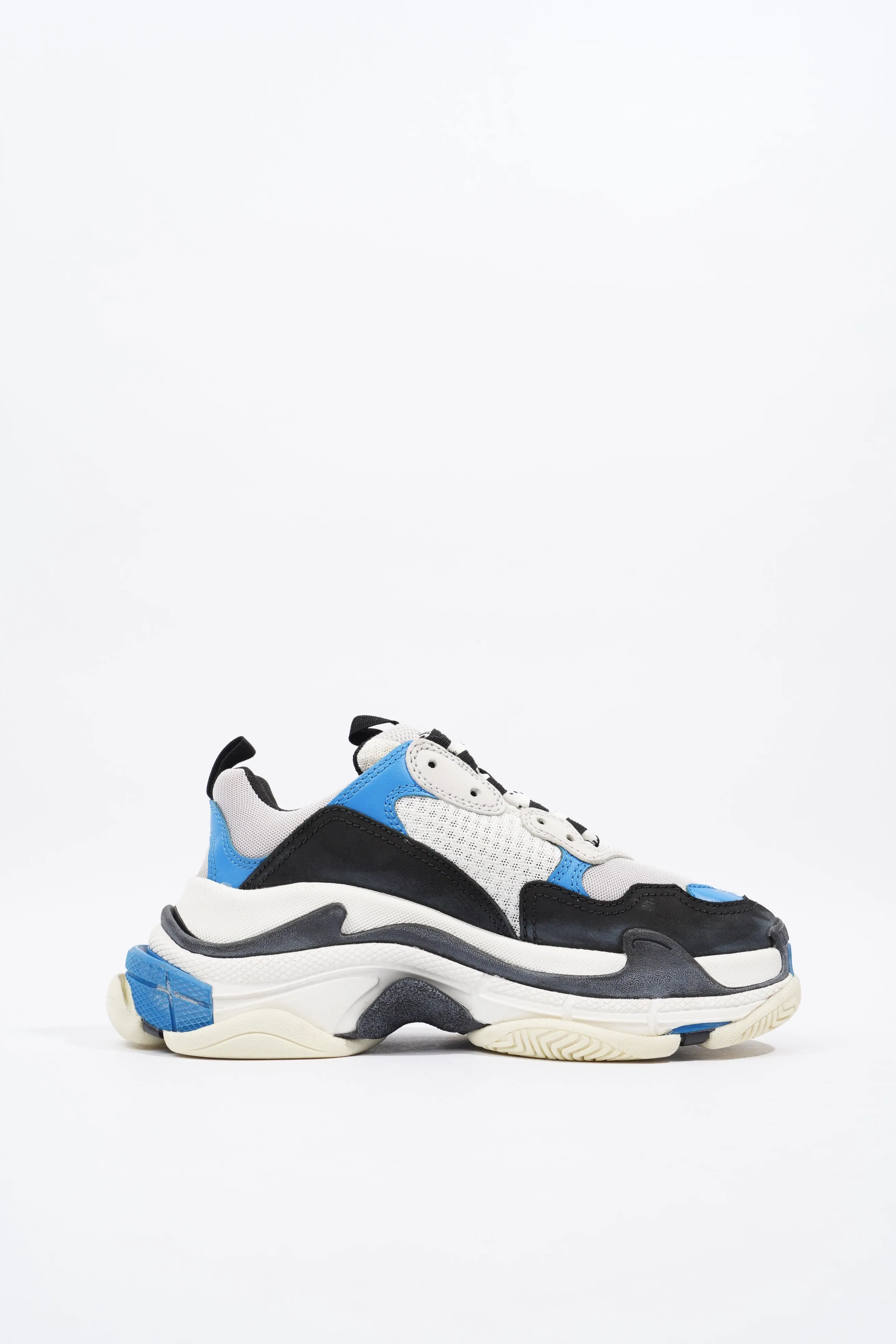 Balenciaga Triple S White / Black / Blue Mesh EU 37 UK 4