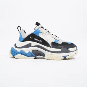 Balenciaga Triple S White / Black / Blue Mesh EU 37 UK 4