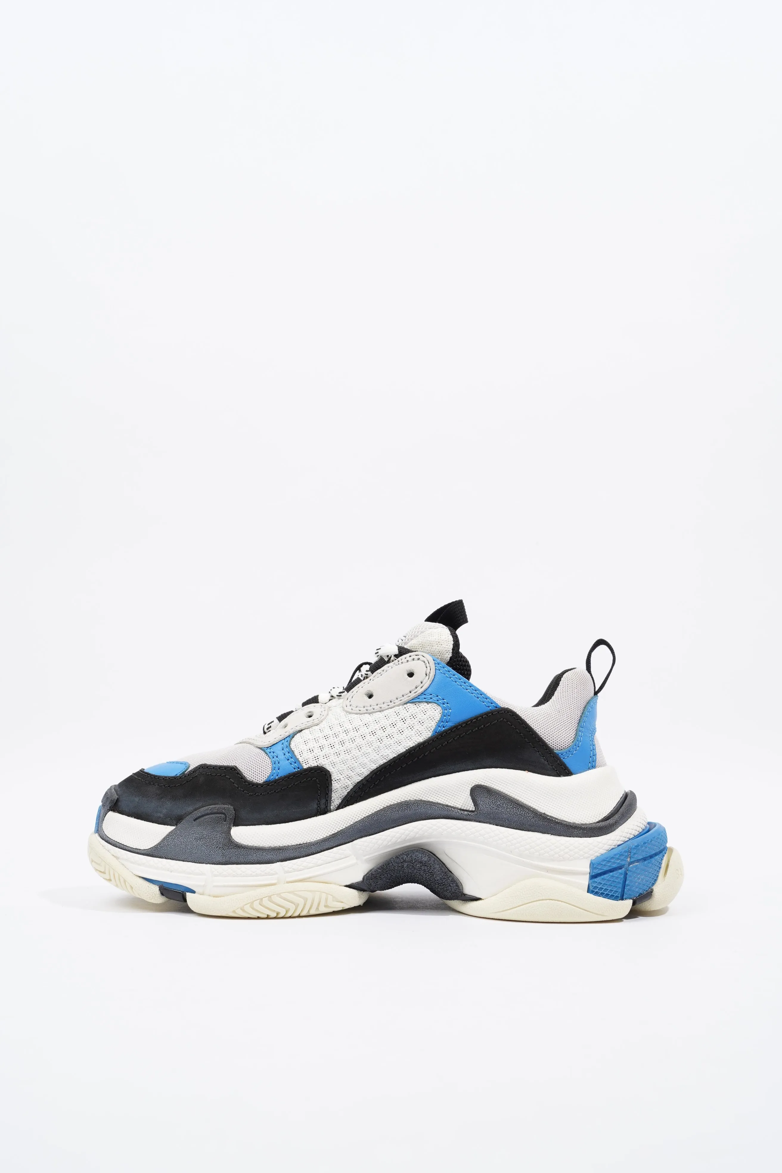 Balenciaga Triple S White / Black / Blue Mesh EU 37 UK 4