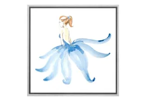 Ballerina Blue | Canvas Wall Art Print