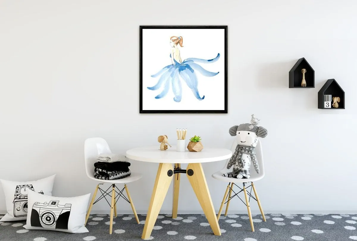 Ballerina Blue | Canvas Wall Art Print