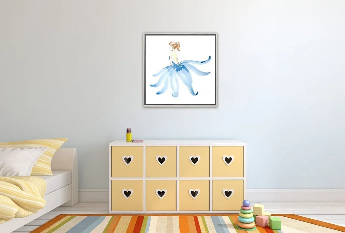 Ballerina Blue | Canvas Wall Art Print