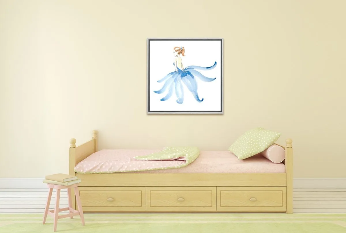 Ballerina Blue | Canvas Wall Art Print