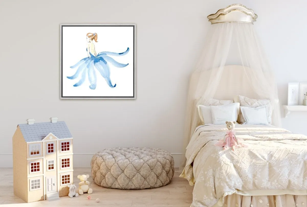 Ballerina Blue | Canvas Wall Art Print