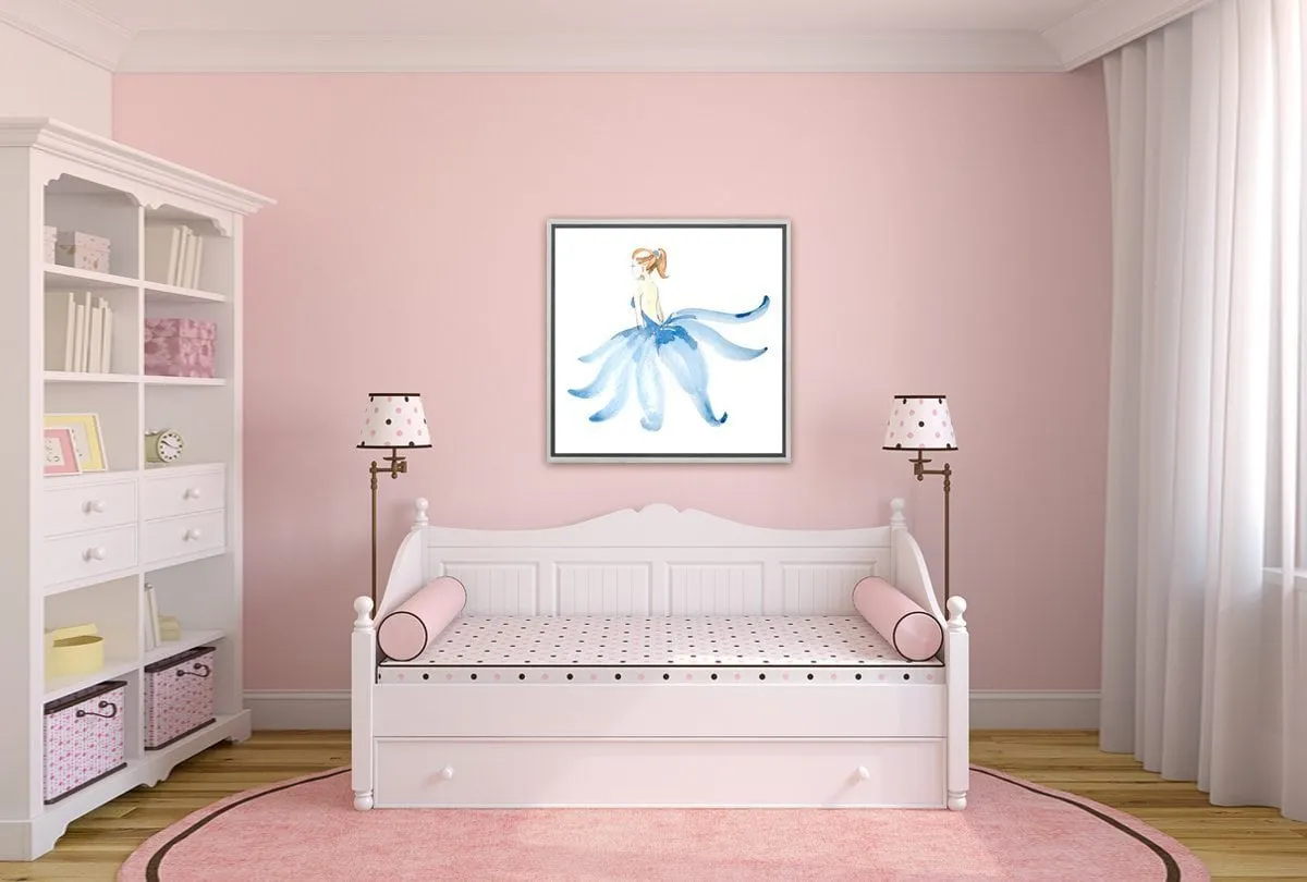 Ballerina Blue | Canvas Wall Art Print