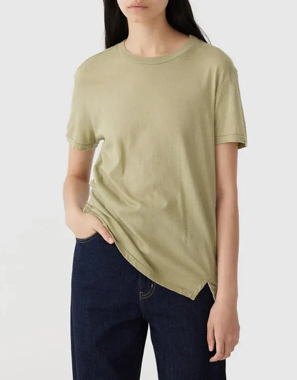 Bassike Regular Classic Short Sleeve T.shirt - Sage Green