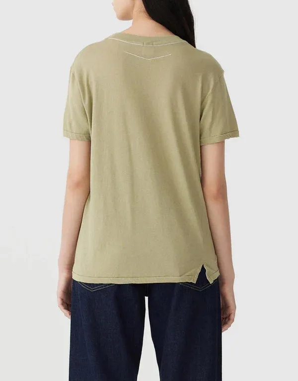 Bassike Regular Classic Short Sleeve T.shirt - Sage Green