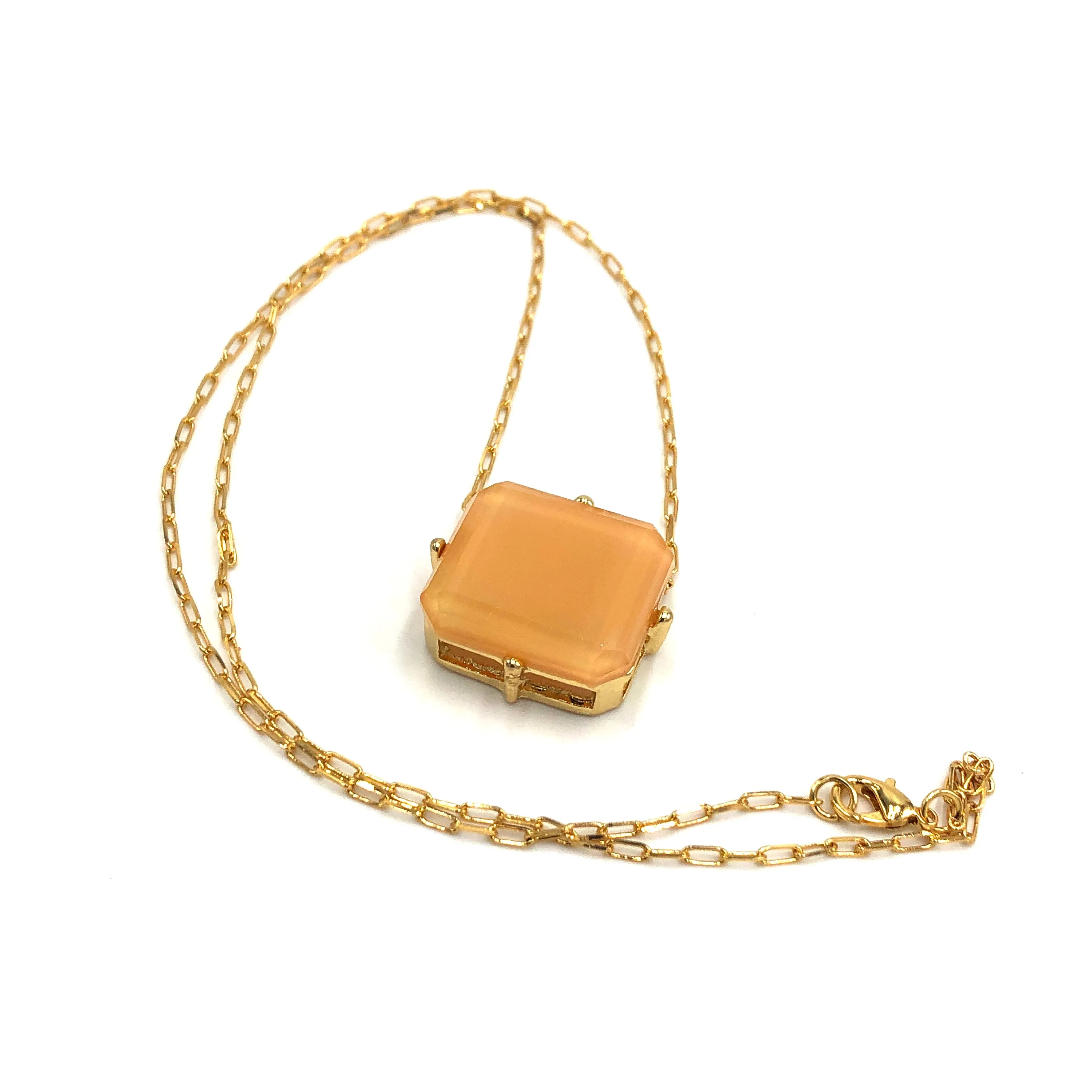 Beveled Geometric Angie Necklaces