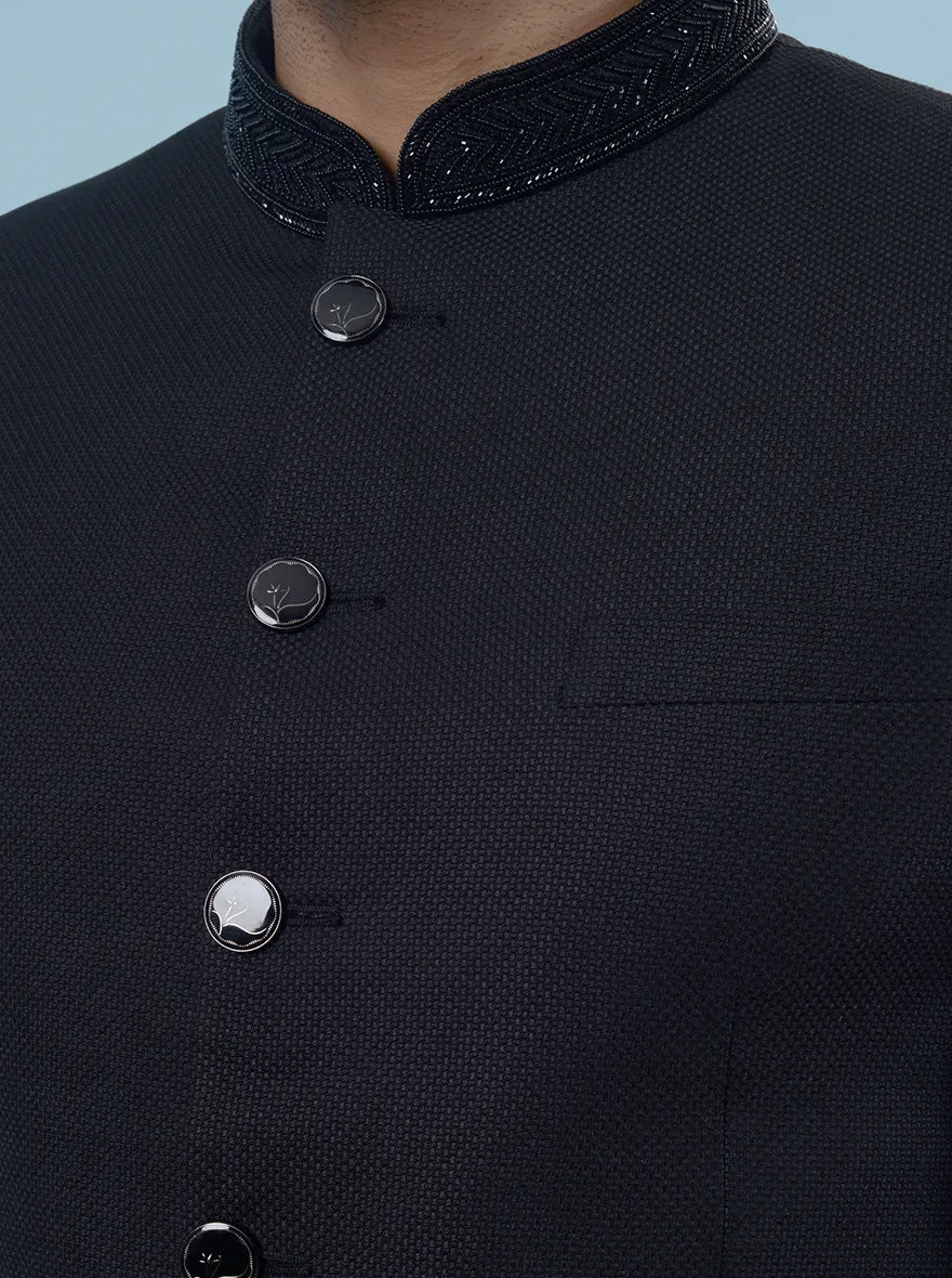 Black Jodhpuri Suit | JadeBlue