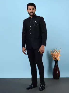 Black Jodhpuri Suit | JadeBlue