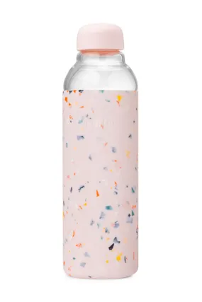 Blush Confetti Terrazzo Glass Bottle 591ml