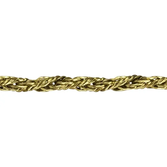 Brass Chain - Twisted Mesh - By the Foot