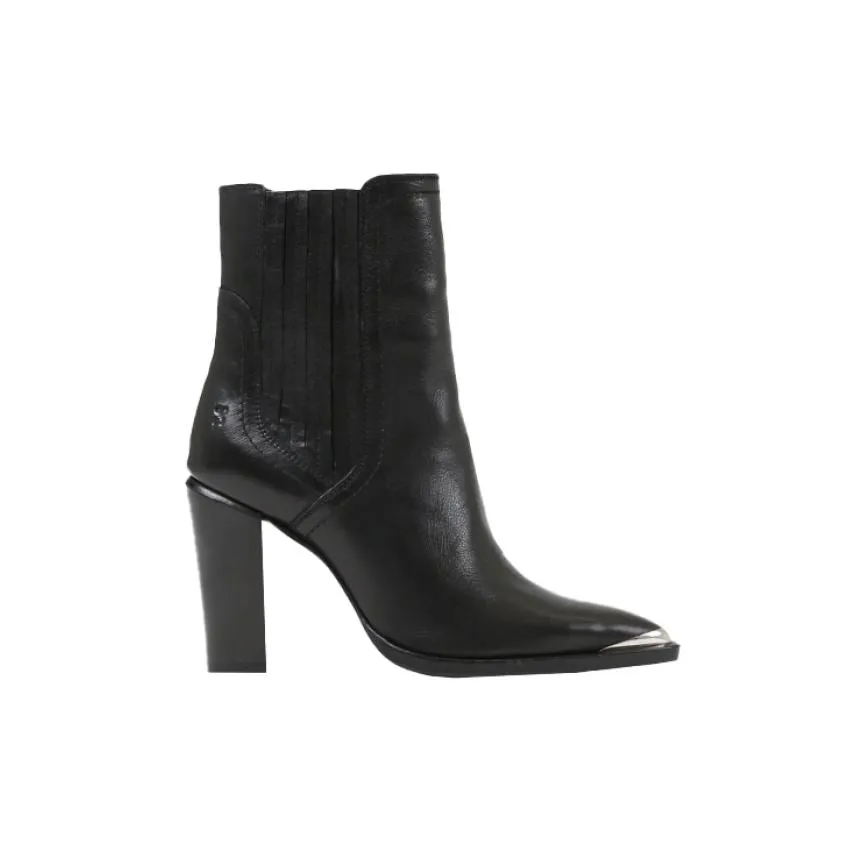 Bronx High Americana Heeled Ankle Black Boot