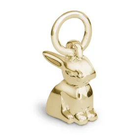 Bunny Solid Gold Charm