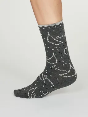 Capricorn Zodiac Bamboo Organic Cotton Horoscope Star Sign Socks