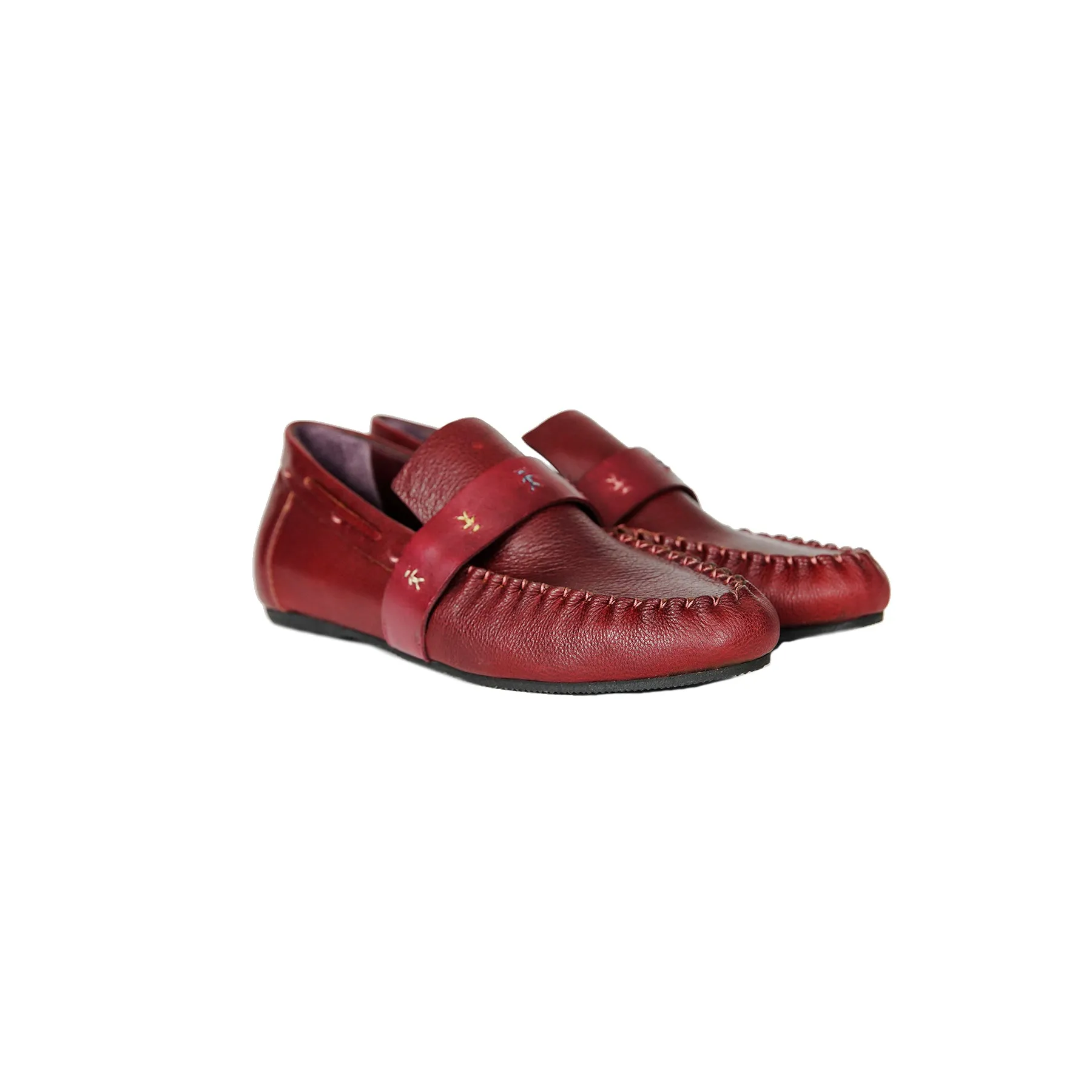 Car Shoe Omini Messico Burgundy