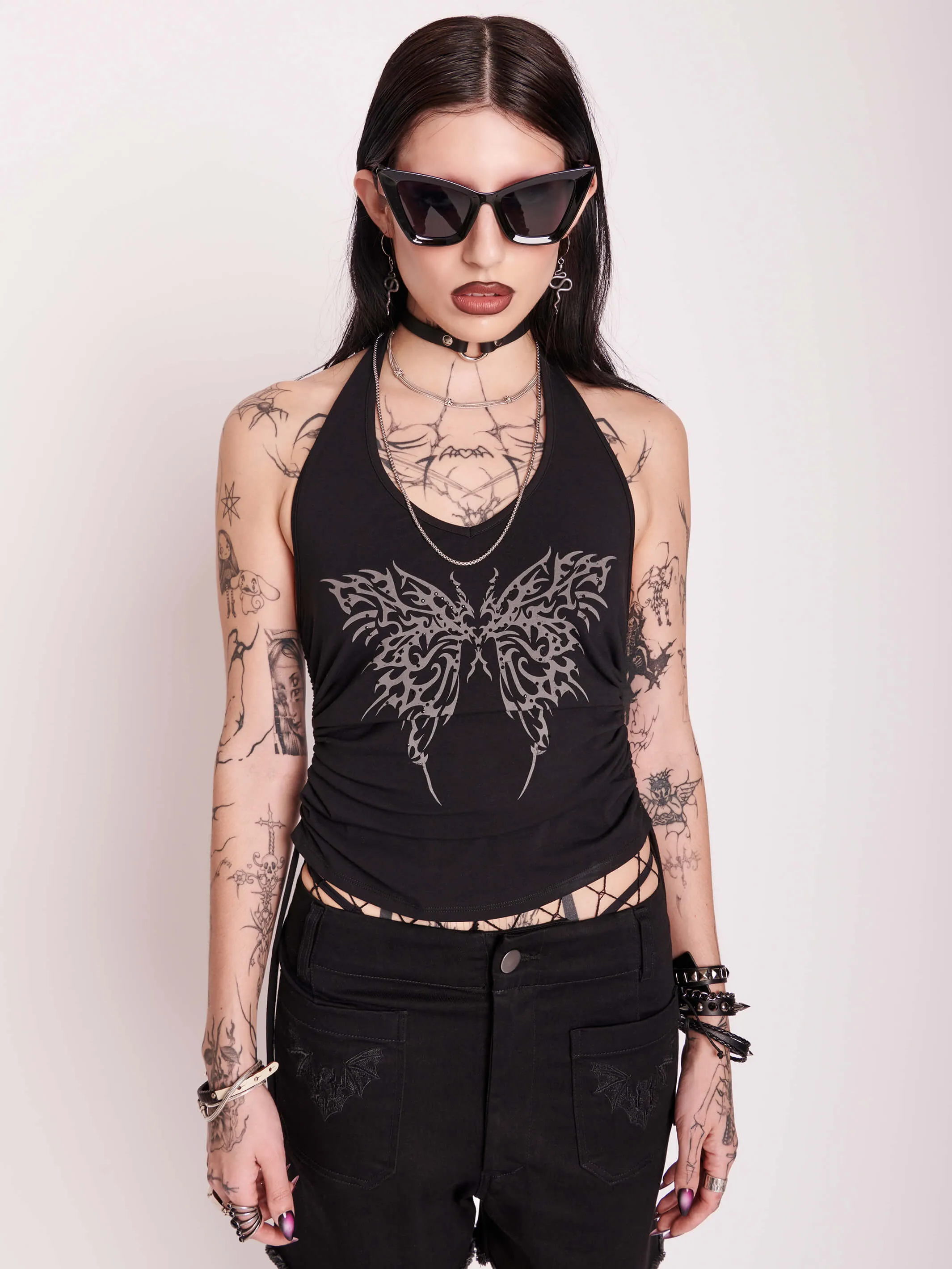 Cyber Butterfly Halter