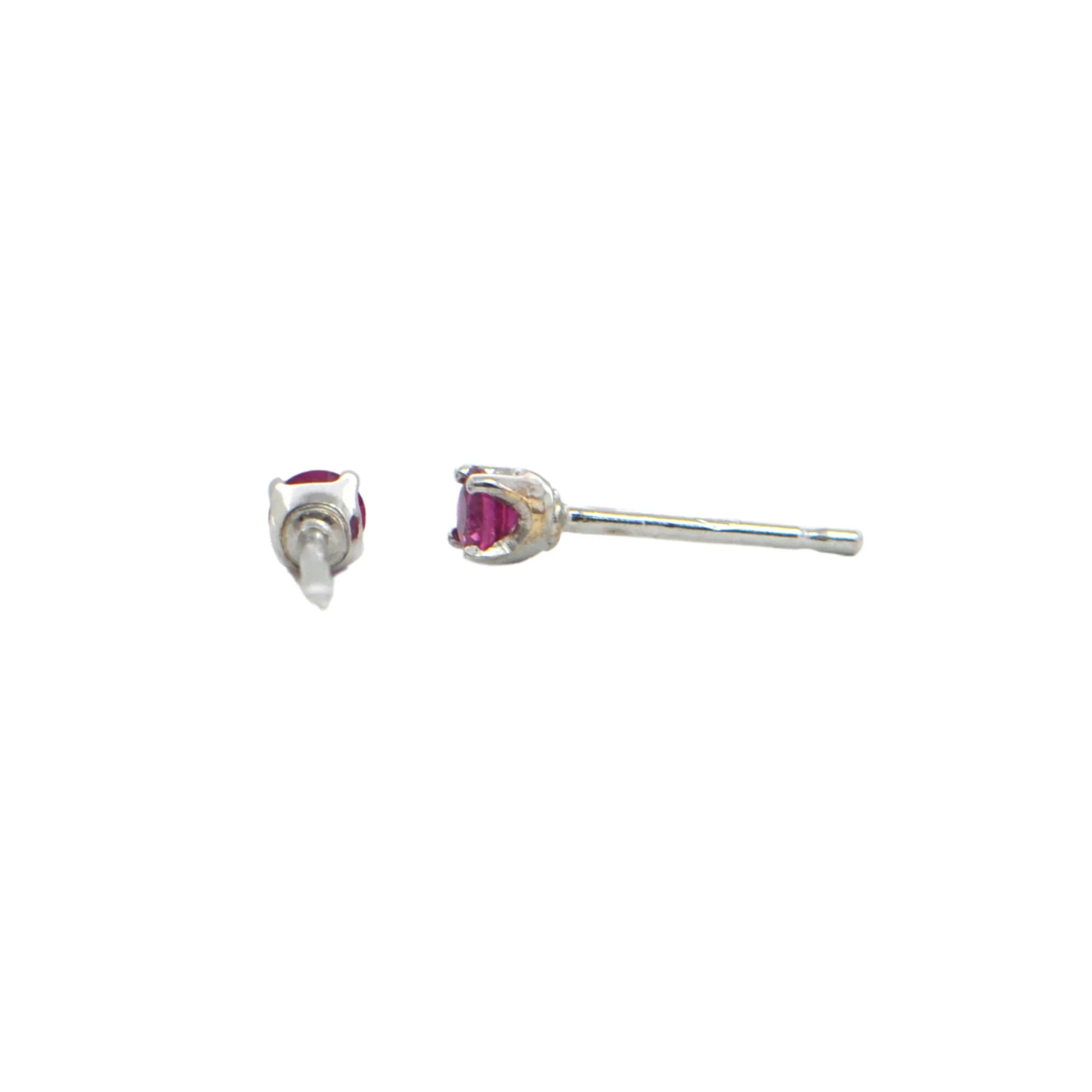 Daisy Exclusive Hot Pink Sapphire Stud Earrings