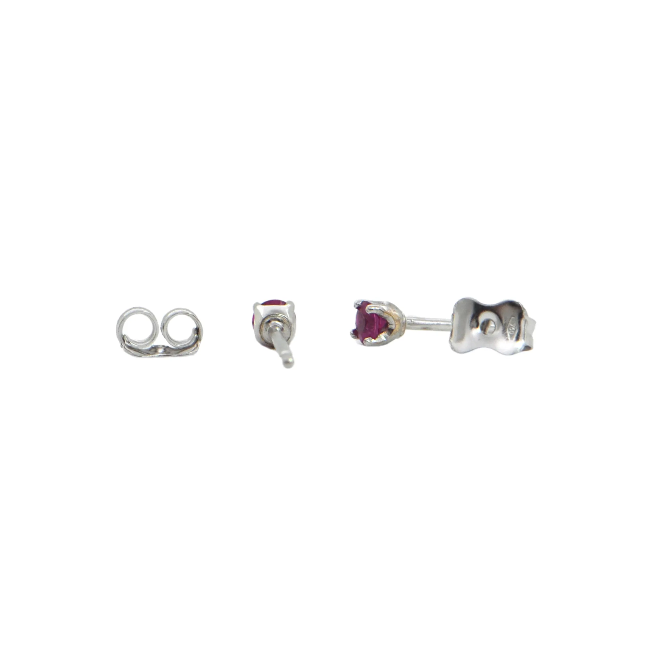 Daisy Exclusive Hot Pink Sapphire Stud Earrings