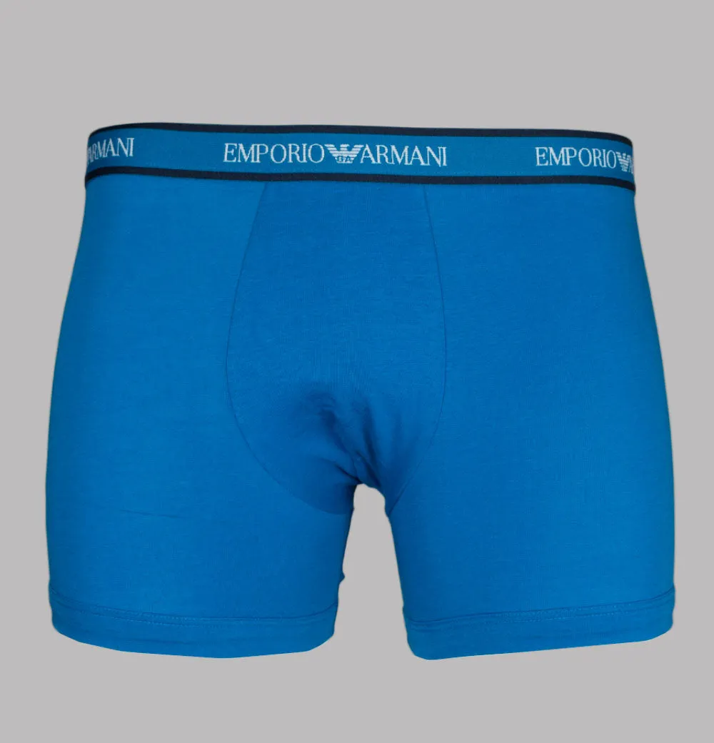 Emporio Armani 3 Pack Boxer Shorts Blue/White/Navy