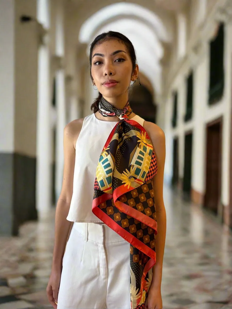 Festive Kampong Glam Silk Scarf