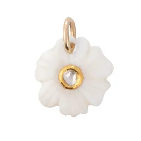 Fleur Charm with Mother of Pearl