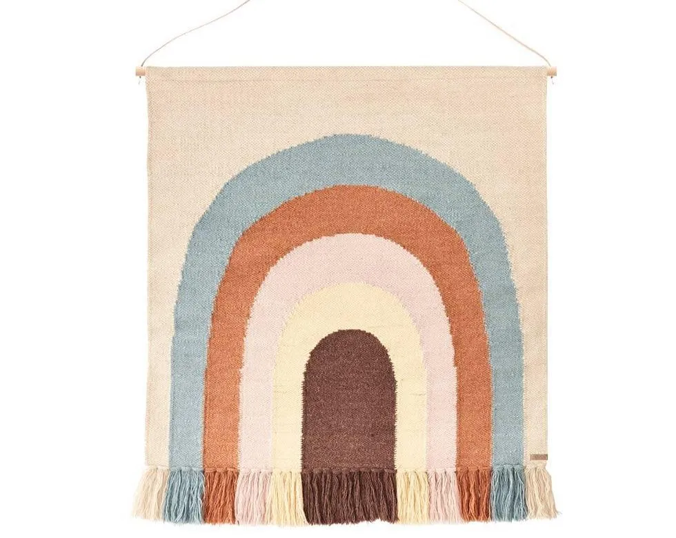 Follow The Rainbow Wall Rug - Multi