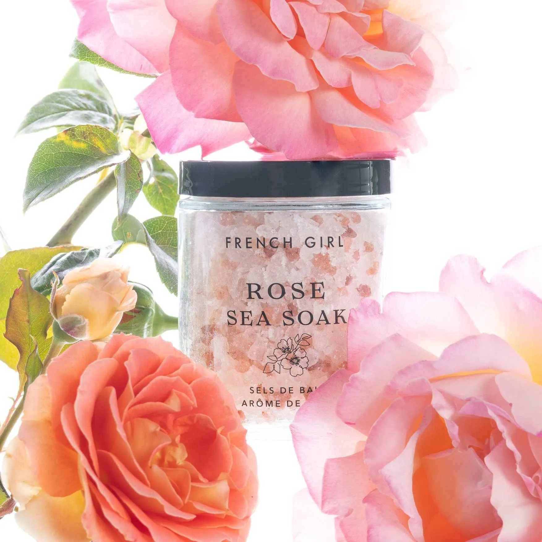 French Girl Organic Calming & Soothing Rose Bath Salts