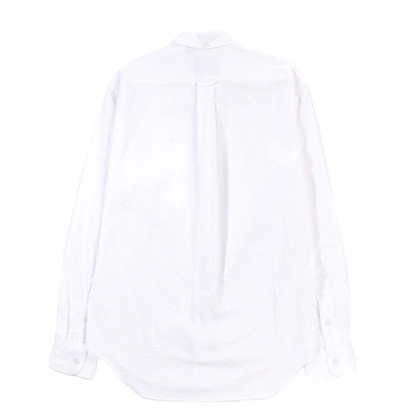 GITMAN VINTAGE BUTTON DOWN WHITE SEERSUCKER