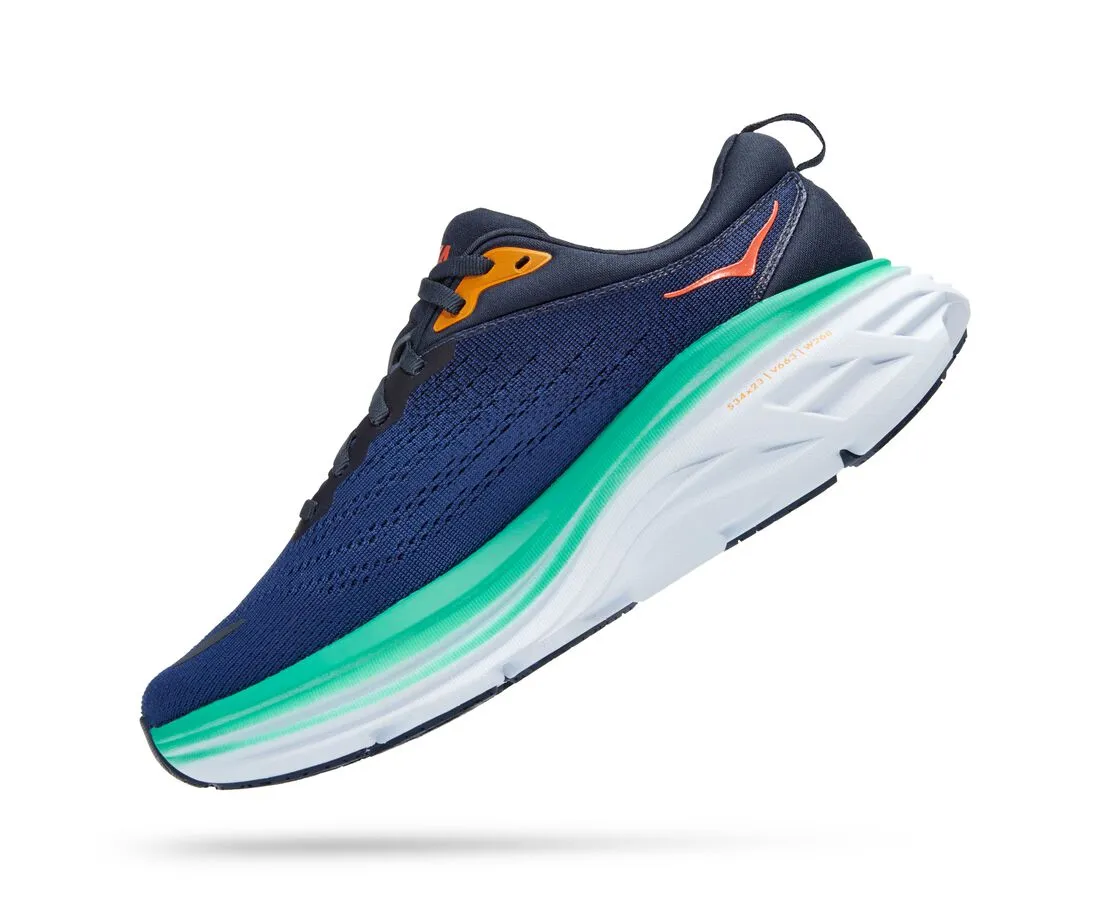 HOKA - Womens Bondi 8 Outer Space/Bellwether Blue