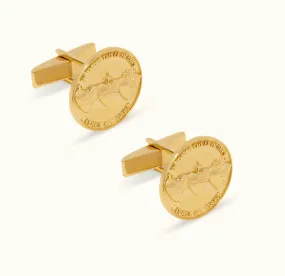 Holy Family Hearts® Cufflinks in Vermeil