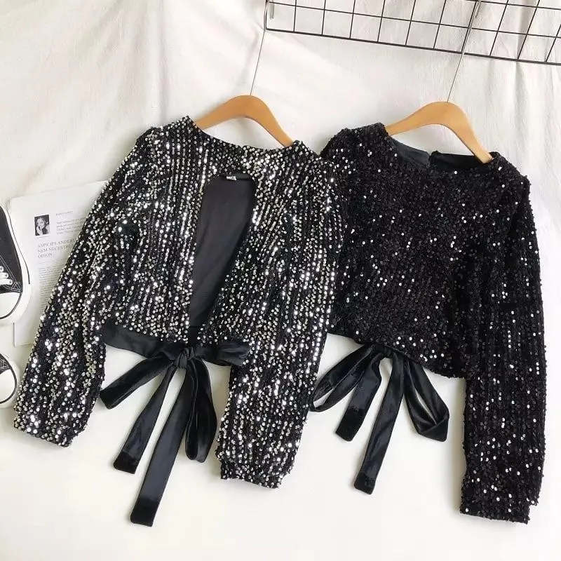 Ibiza Sequined Party Blouse