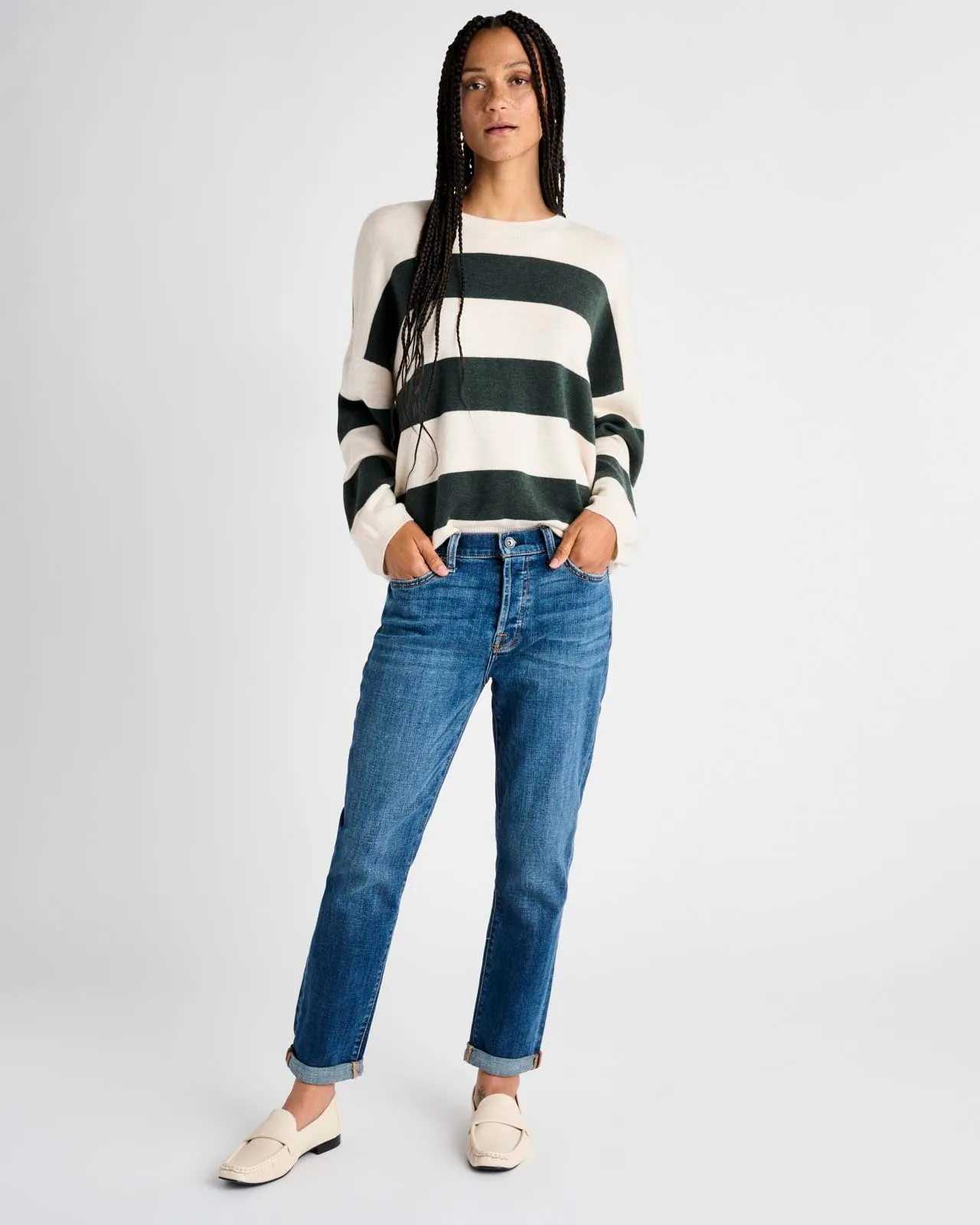 Ivy Cashblend Stripe Sweater