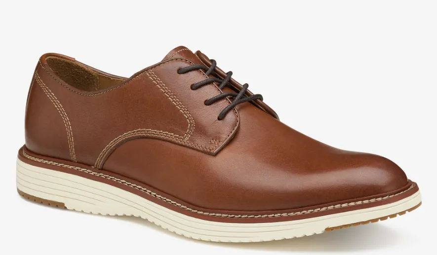 Johnston & Murphy Upton Plain Toe Tan Full Grain