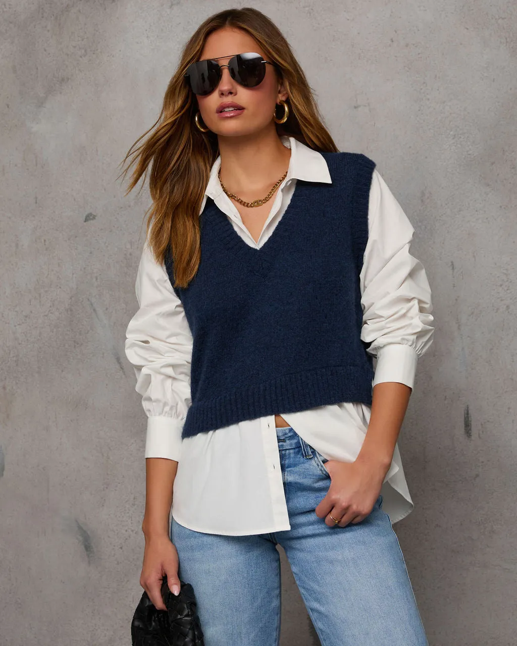 Keep It Classic Twofer Layered Sweater Vest