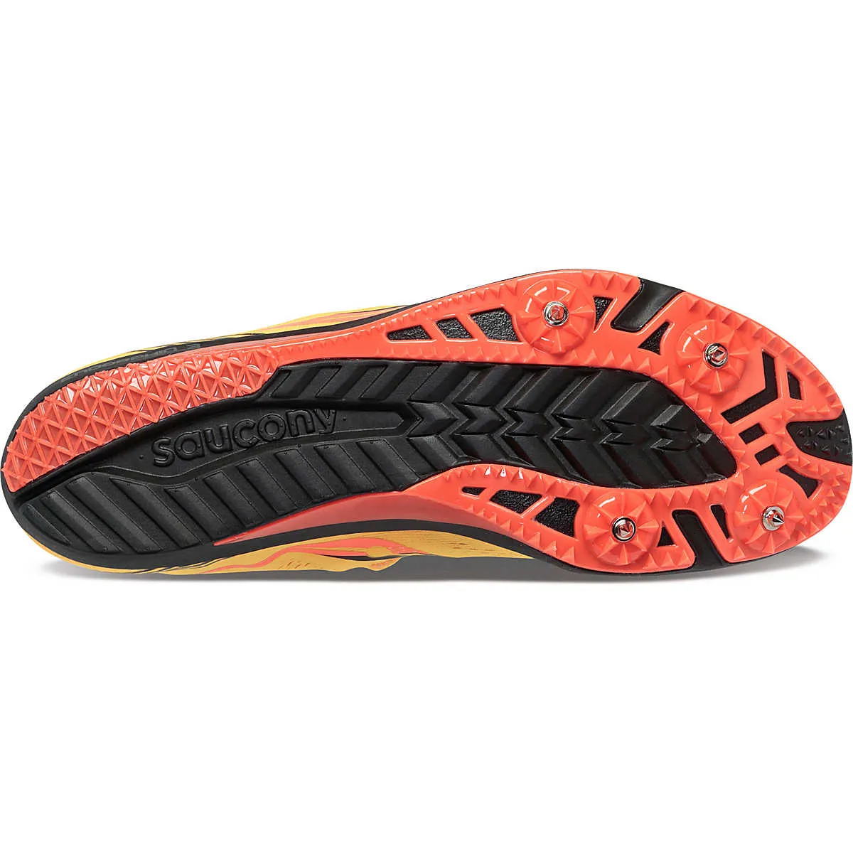 Men's Saucony Endorphin 3 Spike (ViziGold/ViziRed)