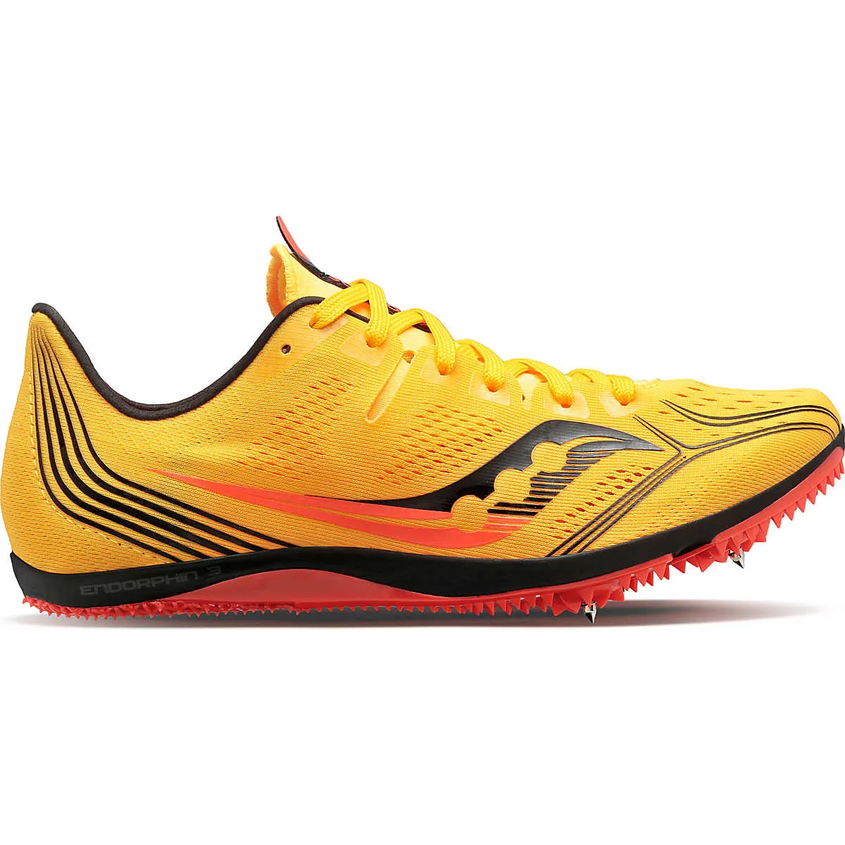 Men's Saucony Endorphin 3 Spike (ViziGold/ViziRed)